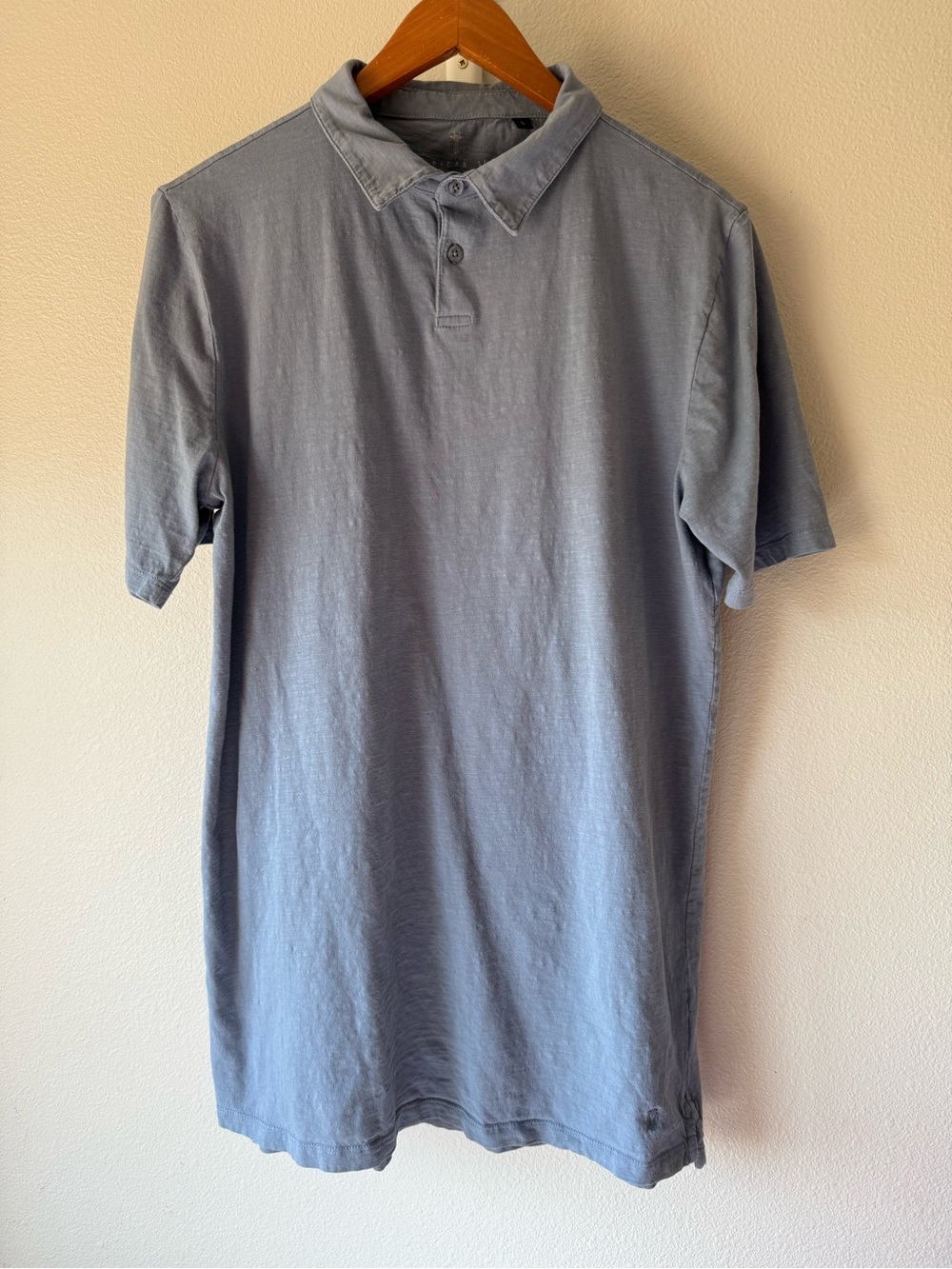 American Tall Men's Polo Shirt in Slate Blue